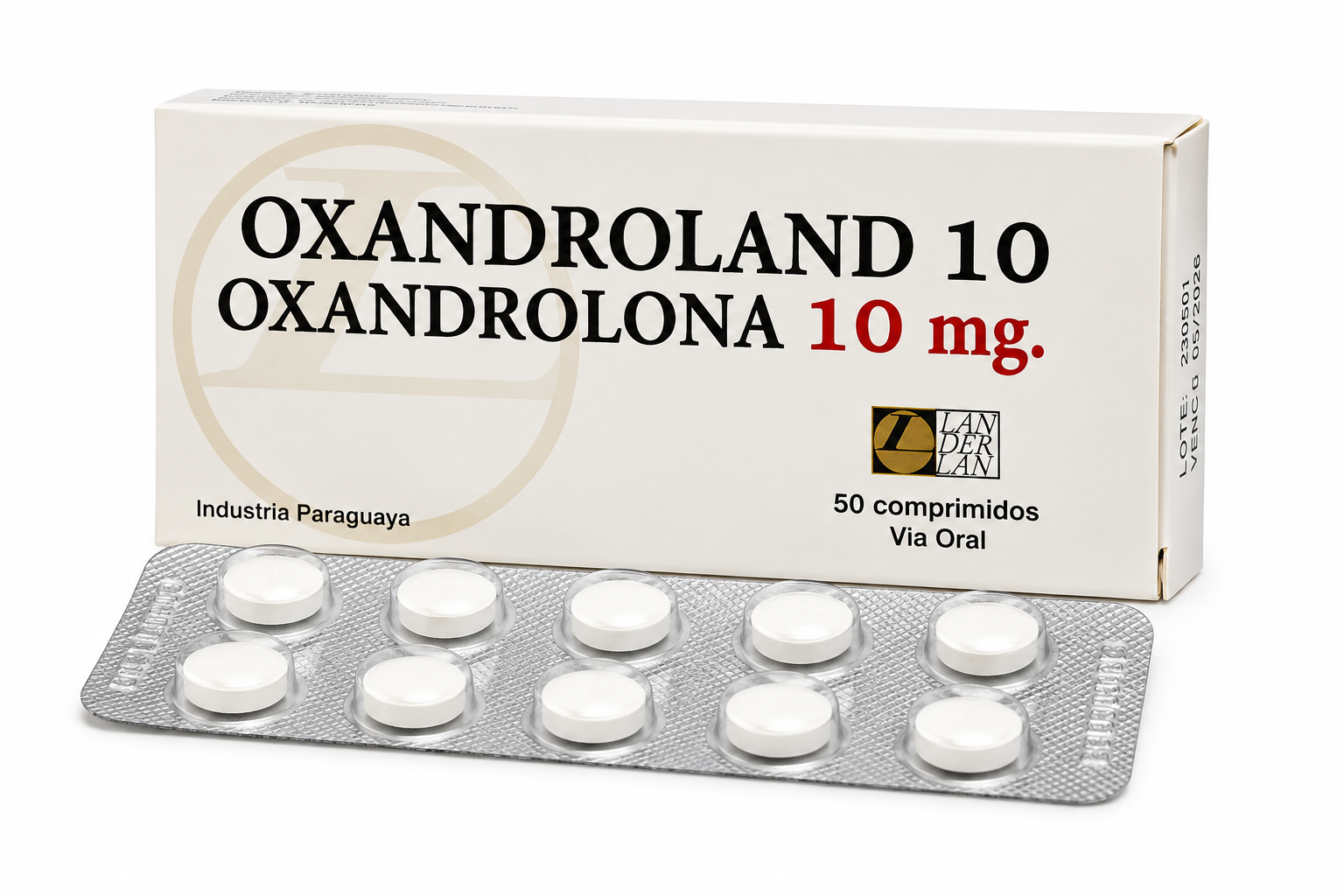Oxandroland 10 mg (50 comprimidos)