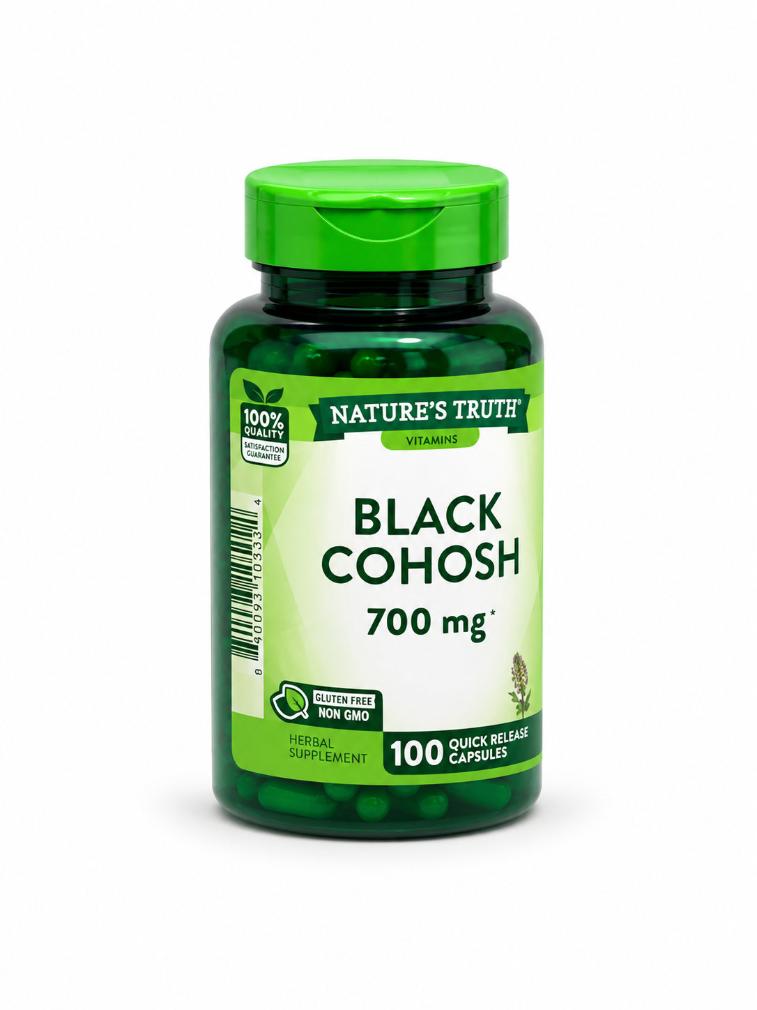Black Cohosh 700 mg (Nature's Truth) — 100 cápsulas