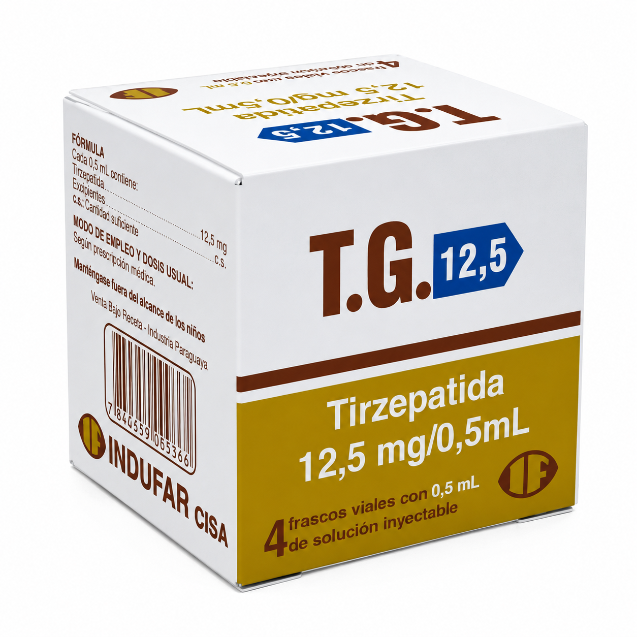 T.G. 12,5 — Tirzepatida 12,5 mg/0,5 mL