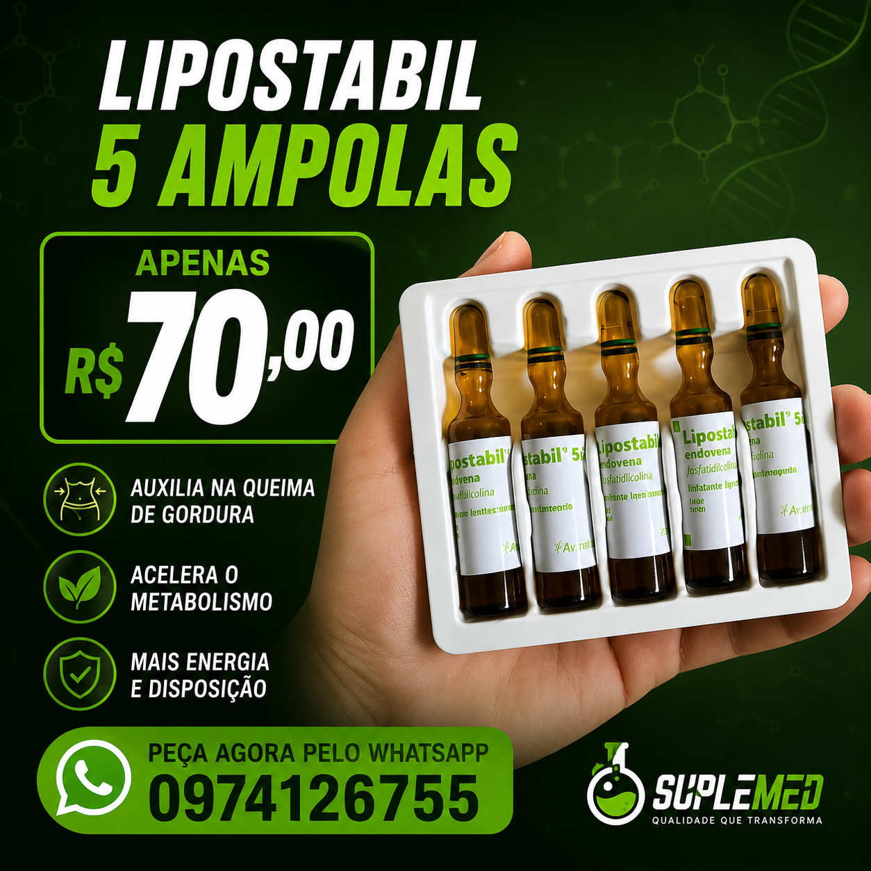 Lipostabil 5 Ampolas (Fosfatidilcolina)