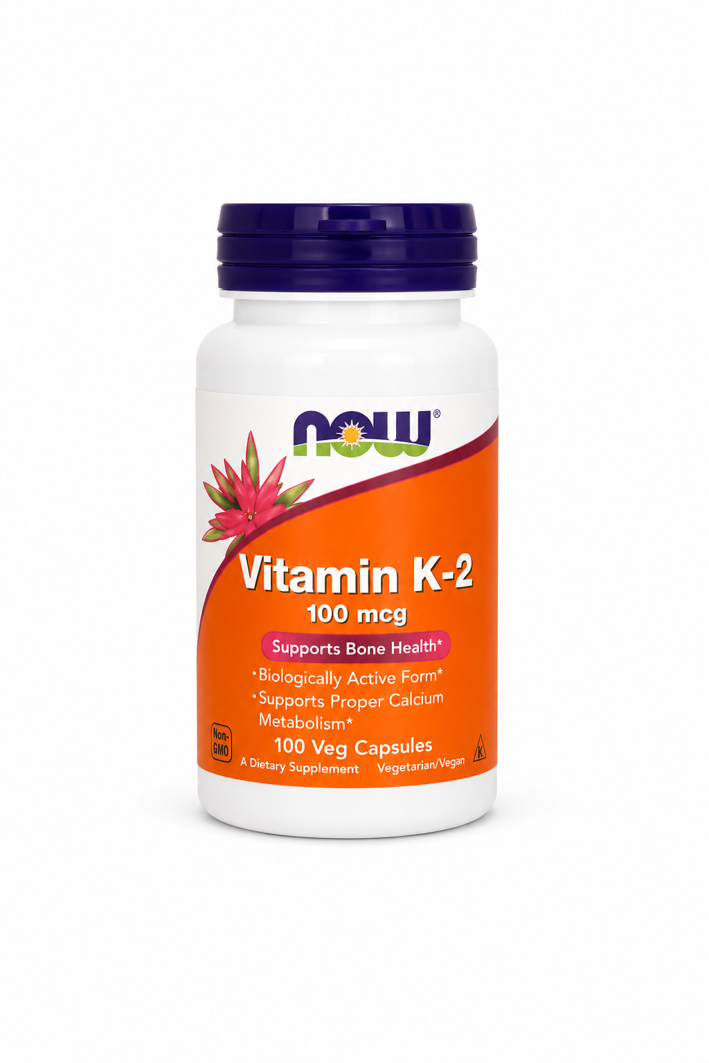 Vitamina K-2 100 mcg (NOW) — 100 cápsulas