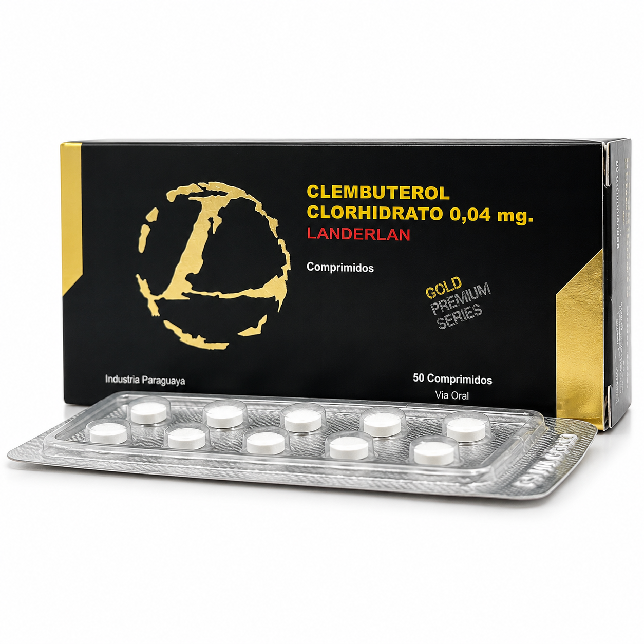 Clembuterol Clorhidrato 0,04 mg (50 comprimidos)