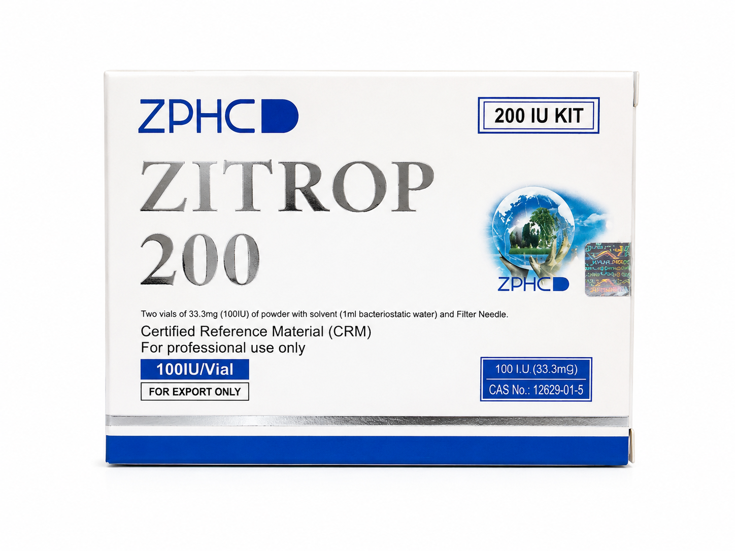 ZPHC Zitrop 200 IU Kit (HGH — 2 vials 100 IU)