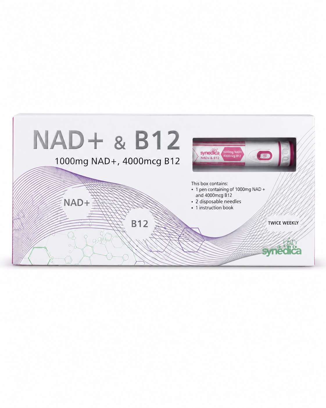 Synedica NAD+ & B12 Pen (1000 mg NAD+ / 4000 mcg B12)